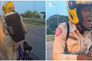 Kisah kakek mudik bersepeda berhari-hari usai di-PHK ini bikin sedih