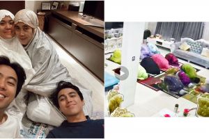 Momen 5 keluarga seleb ibadah tarawih pertama di rumah