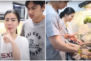 10 Momen Felicya dan Caesar Hito masak untuk dinner, heboh!