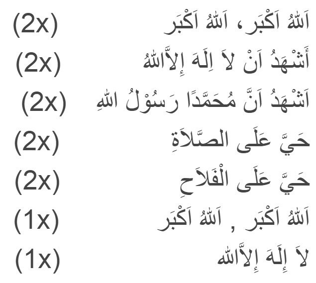 Bacaan adzan subuh Arab dan latin serta arti & lafadz iqomahnya