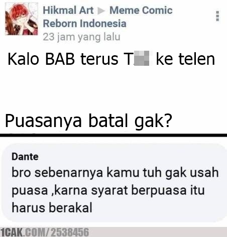 6 Meme tanya jawab soal puasa ini pertanyaannya absurd banget
