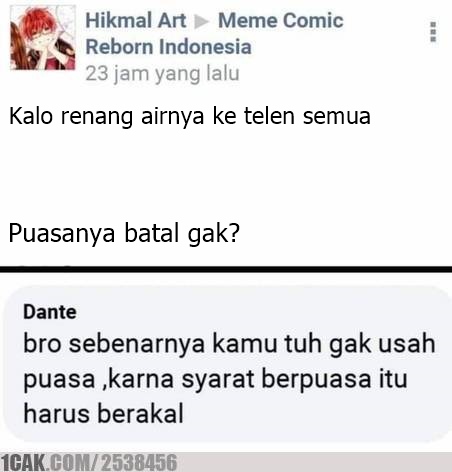 6 Meme tanya jawab soal puasa ini pertanyaannya absurd banget