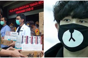 Gibran Rakabuming pakai masker Chanyeol EXO, ini reaksi Kaesang