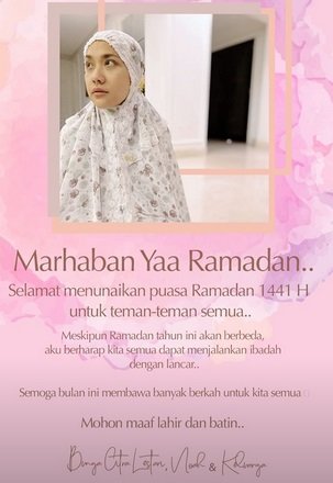 Ibunda unggah foto BCL berhijab, raut wajahnya jadi sorotan