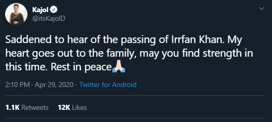 Irrfan Khan meninggal dunia, ini ucapan duka 12 seleb Bollywood