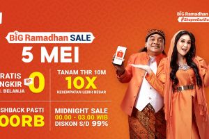Puncak Shopee Big Ramadhan Sale 5 Mei, Banjir Promo Diskon Super Heboh