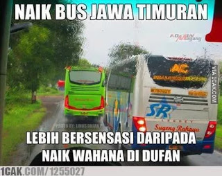 15 Meme cepatnya bus Indonesia, berasa roller coaster