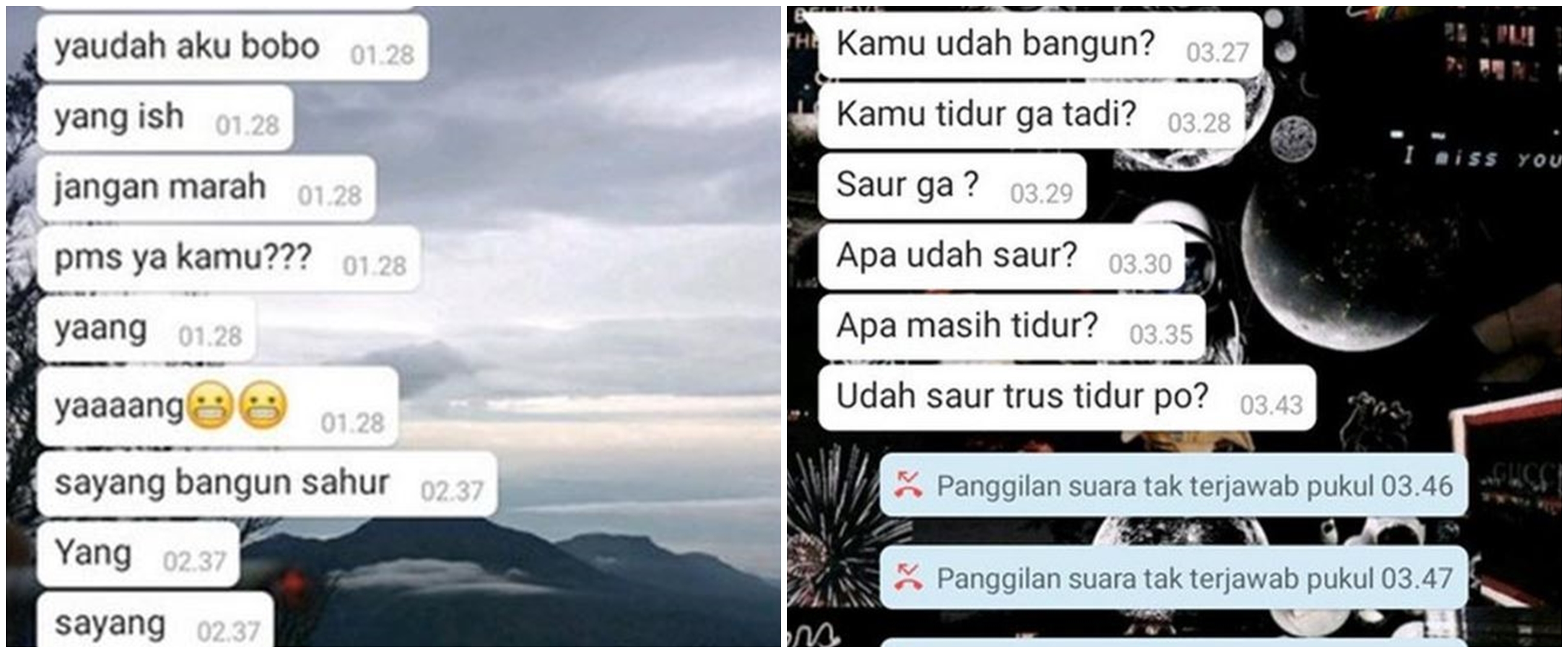 6 Chat bangunin sahur ini endingnya bikin tepuk jidat