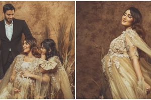 6 Gaya pemotretan maternity Tania Nadira, paras suaminya manglingi