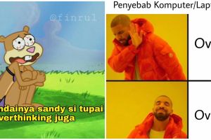 16 Meme overthinking di malam hari ini bikin senyum kecut
