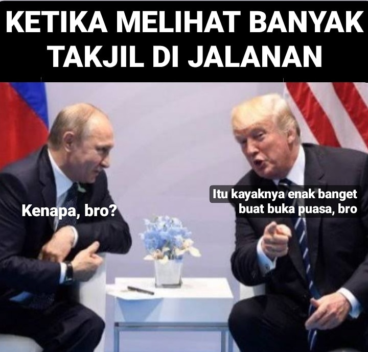 10 Obrolan imajiner pemimpin dunia bahas puasa, absurd abis