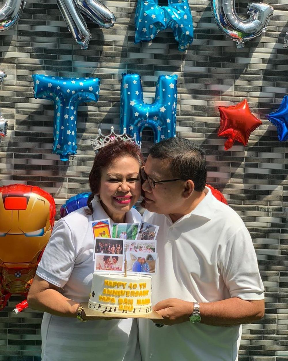 8 Momen perayaan ulang tahun anak Melaney Ricardo, bertema IronMan