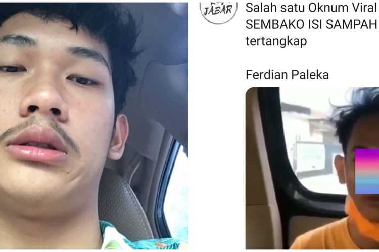 Teman Ferdian Paleka Pemberi Sembako Isi Sampah Ditangkap Polisi