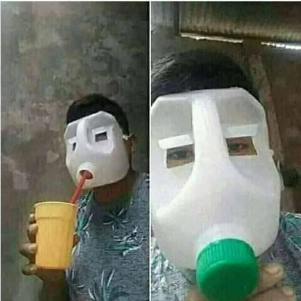 9 Ide kreatif bikin masker ekonomis ini bikin susah nahan tawa