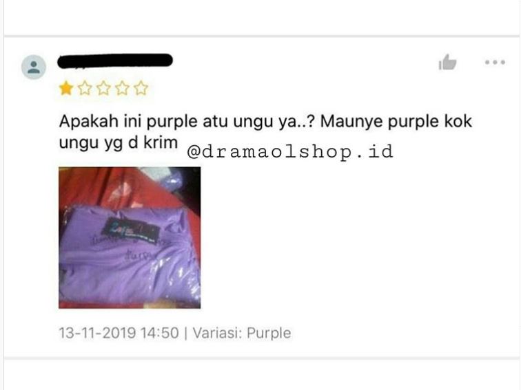 10 Komentar lucu pembeli online shop salah sebut warna ini kocak