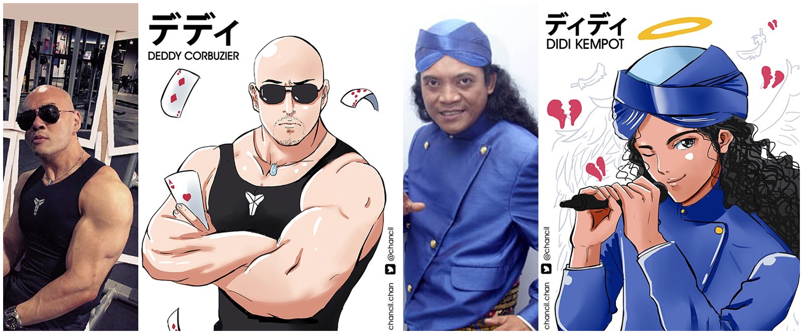 7 Seleb Indonesia dijadikan karakter anime, hasilnya keren banget