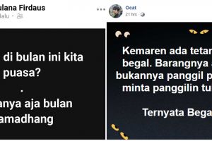 10 Status medsos lucu pelesetan ini absurdnya bikin dahi mengernyit