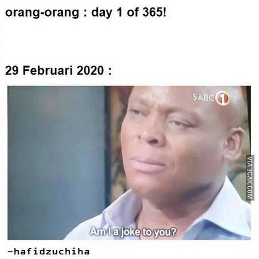 6 Meme lucu kelahiran tahun Kabisat, bikin nyengir