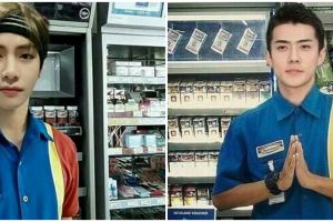 10 Editan foto oppa Korea jadi karyawan minimarket, bikin ketawa geli