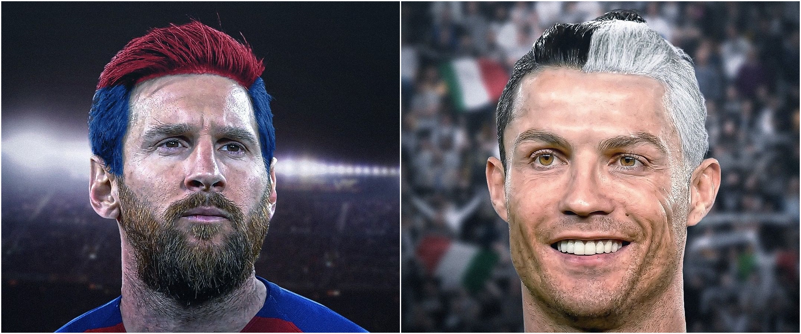 10 Potret editan rambut pemain bola sewarna jersey ini absurd