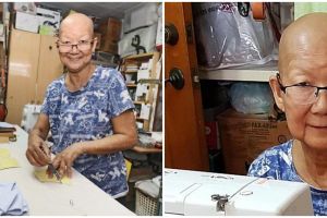 Persediaan menipis, nenek 71 tahun ikut jahit masker meski sakit