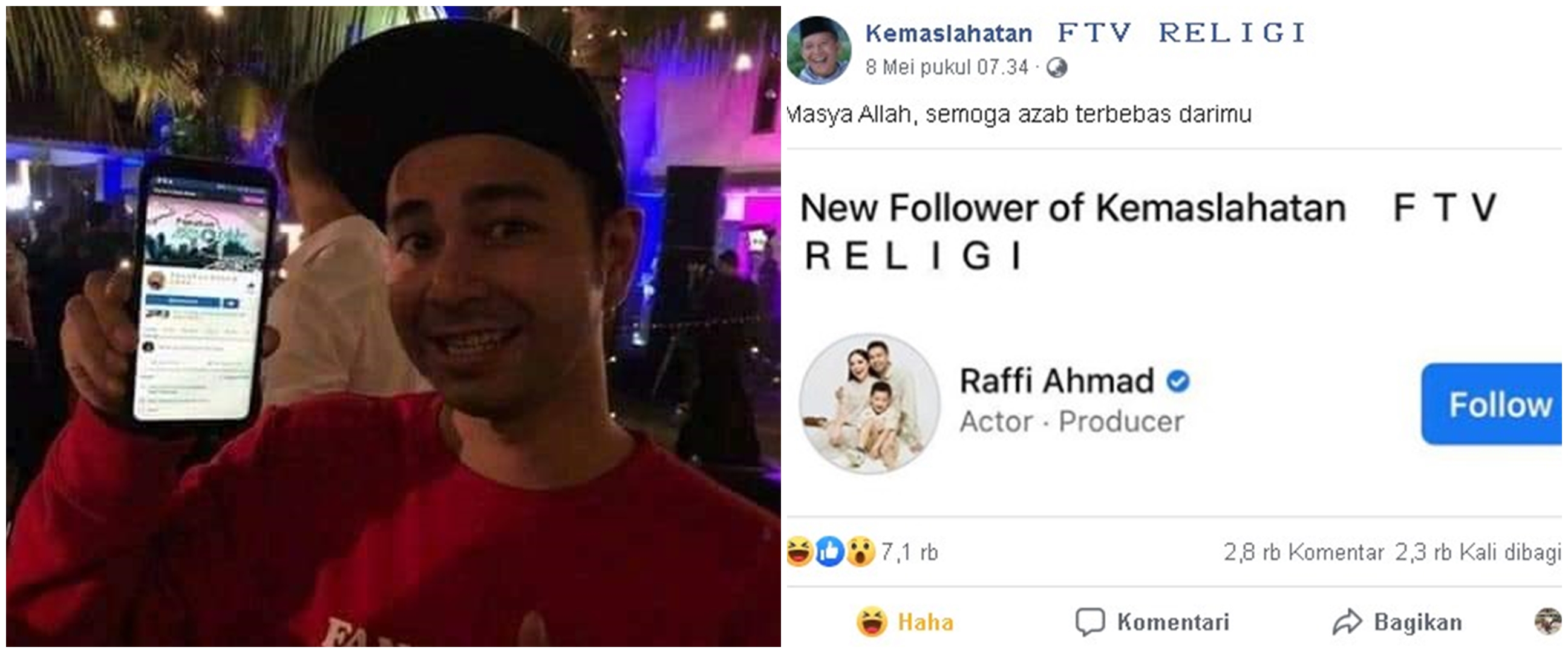 7 Bukti Raffi Ahmad suka dengan meme di media sosial