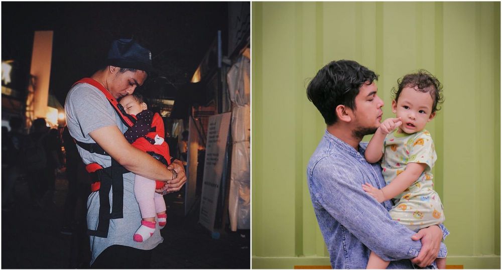 10 Beda gaya Ricky Harun dan Ridwan Ghani momong anak, ayah idaman