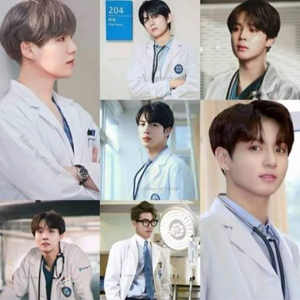 10 Potret andai personel BTS jadi dokter, karismatik abis