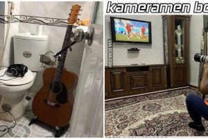 10 Potret nyeleneh orang kerja dari rumah ini bikin tepuk jidat