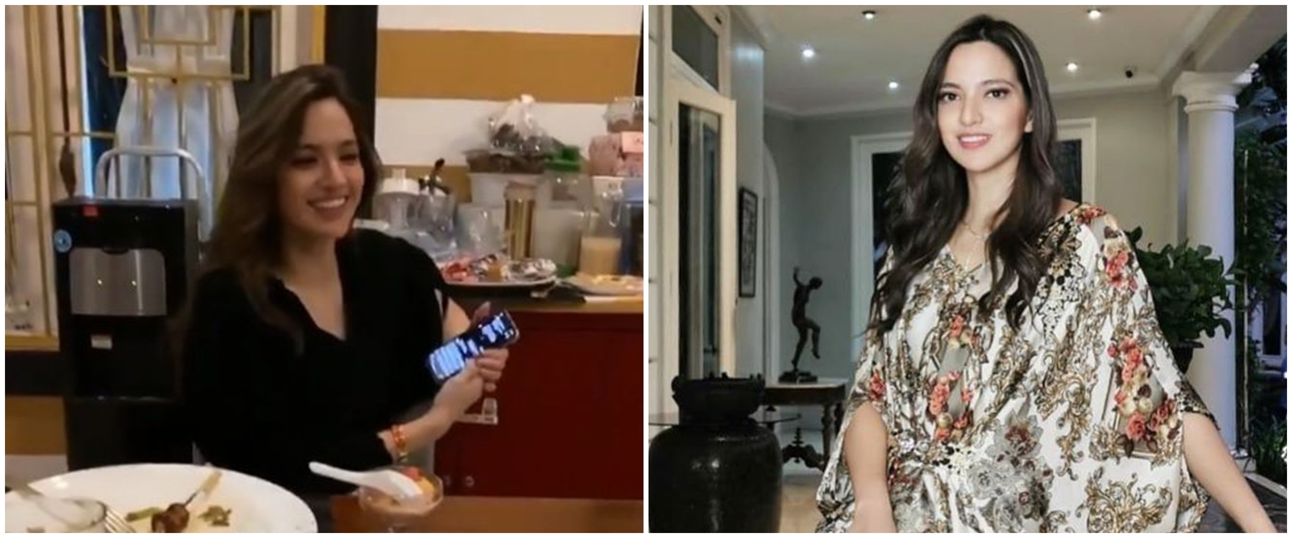 Momen Nia Ramadhani buka puasa, kaleng biskuit curi perhatian