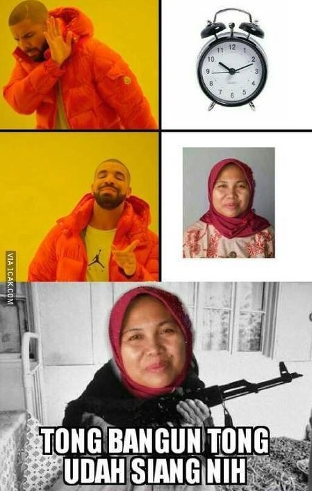8 Meme lucu alarm sahur nggak lazim, bikin ketawa sampe pagi