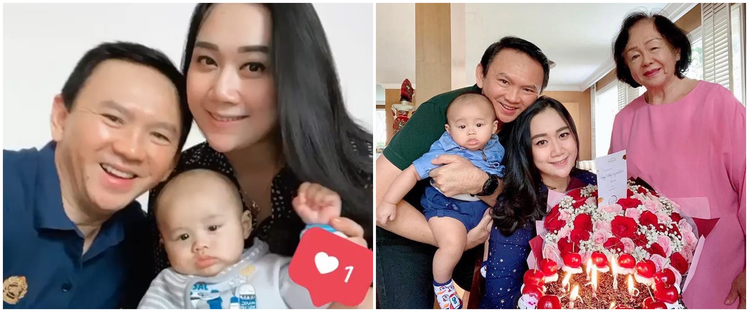 Jalani pemotretan keluarga di rumah, penampilan Ahok jadi sorotan