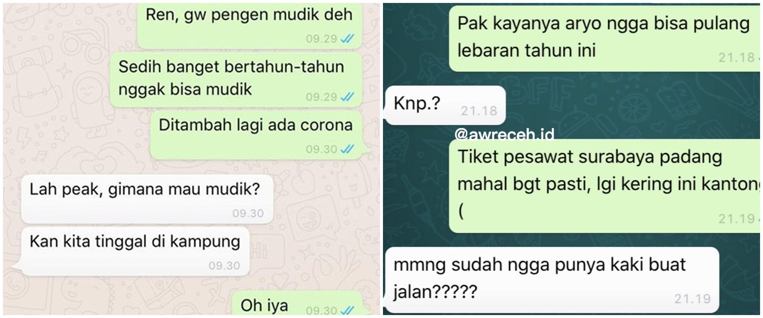 10 Chat lucu mudik Lebaran ini endingnya bikin tepuk jidat