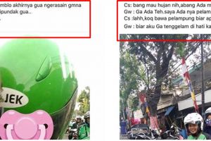 10 Status lucu driver ojek online bonceng cewek ini bikin ngakak