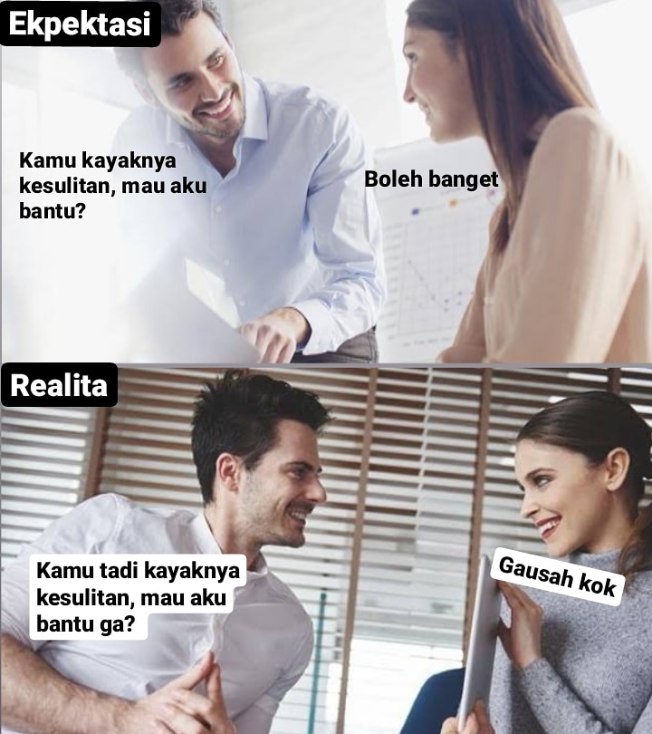 8 Meme ekspektasi bareng gebetan, bikin nangis