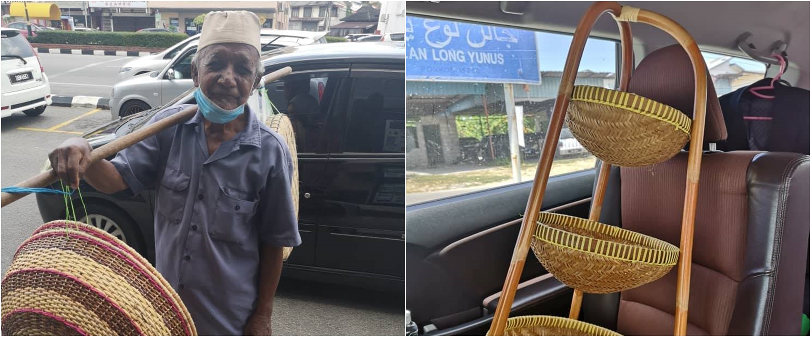 Kisah viral kakek penjual keranjang rotan, gigih bekerja di usia tua
