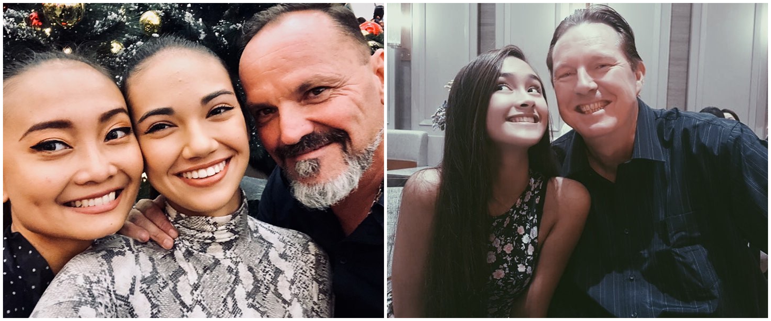 Jarang tersorot, ini 8 momen pesinetron cantik & ayah bulenya