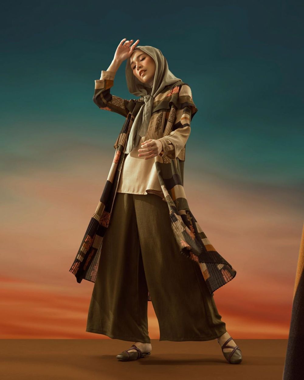 Koleksi busana Lebaran ini terinspirasi Pojagi Korea, maknanya dalam