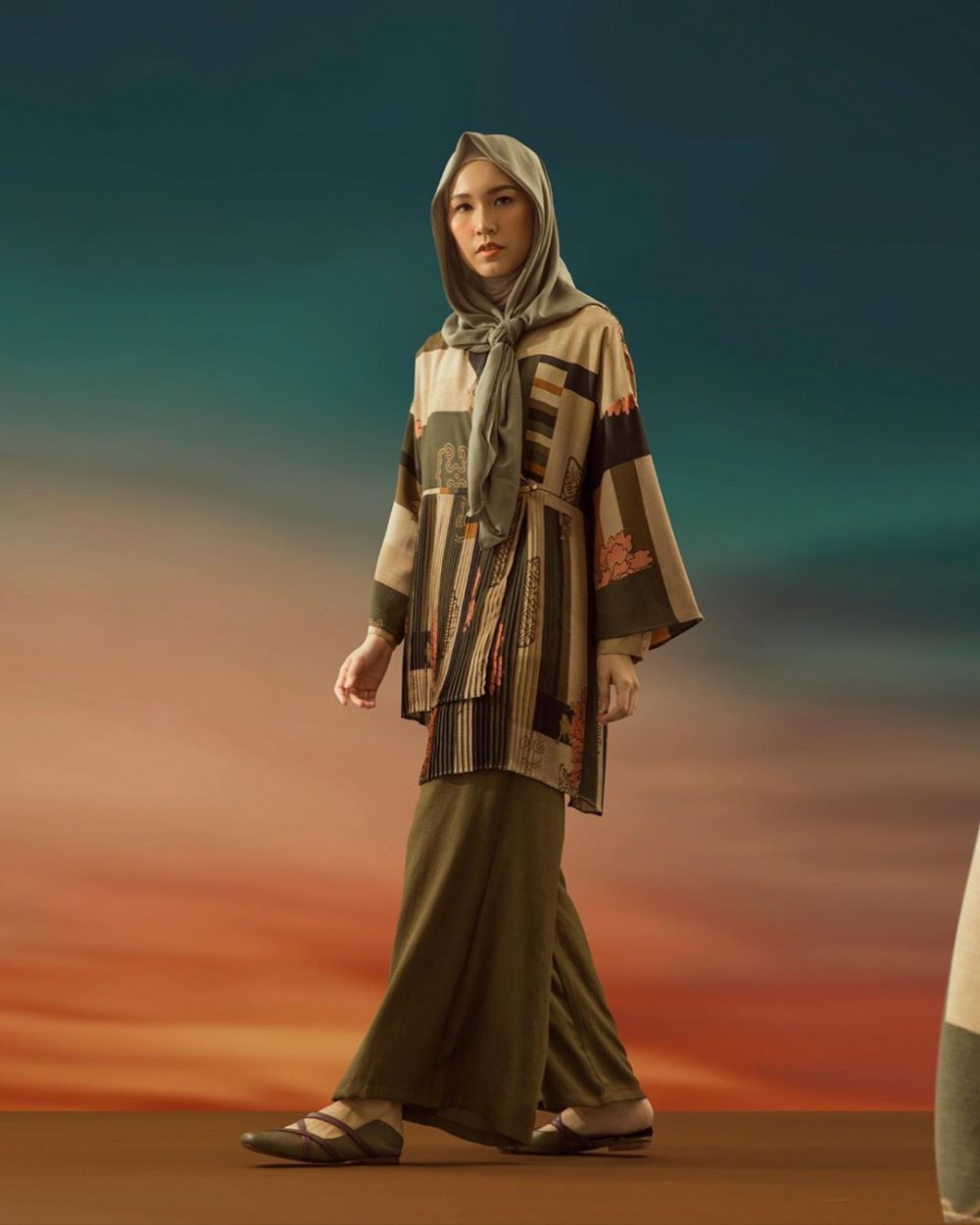 Koleksi busana Lebaran ini terinspirasi Pojagi Korea, maknanya dalam