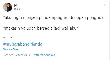 10 Cuitan lucu gebetan nolak halus ini bikin senyum getir