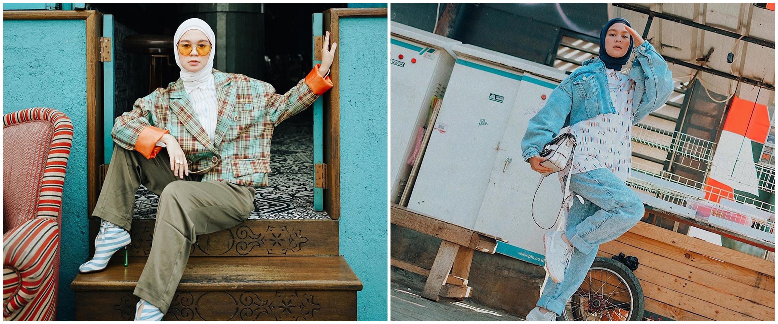 10 Ide outfit mix and match hijab ala Tantri Namirah, stylish & kece