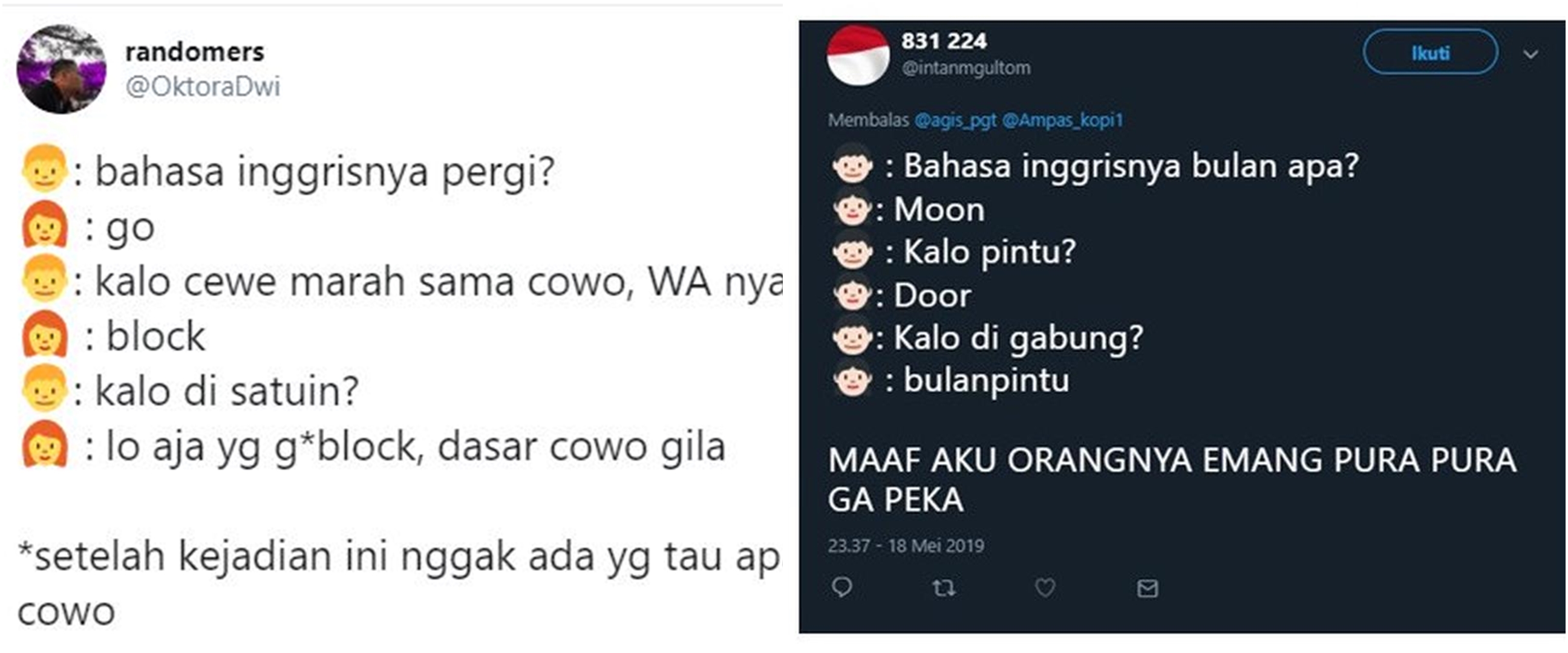 10 Cuitan jahil bahasa Inggris ini bikin ketawa kesel