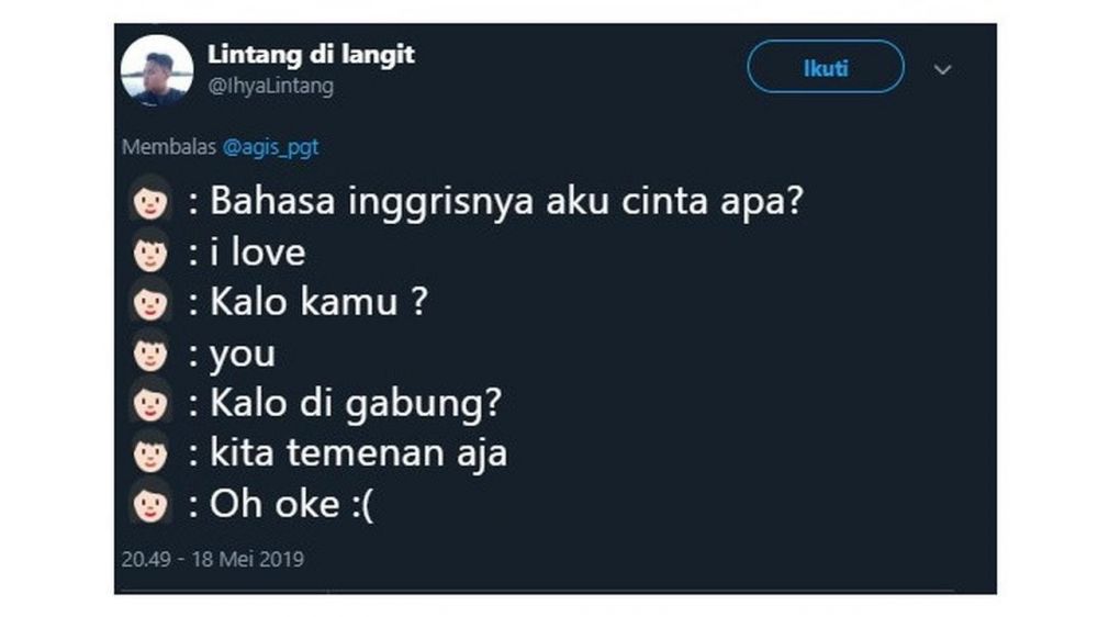 10 Cuitan jahil bahasa Inggris ini bikin ketawa kesel