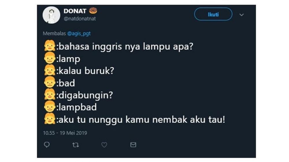 10 Cuitan jahil bahasa Inggris ini bikin ketawa kesel