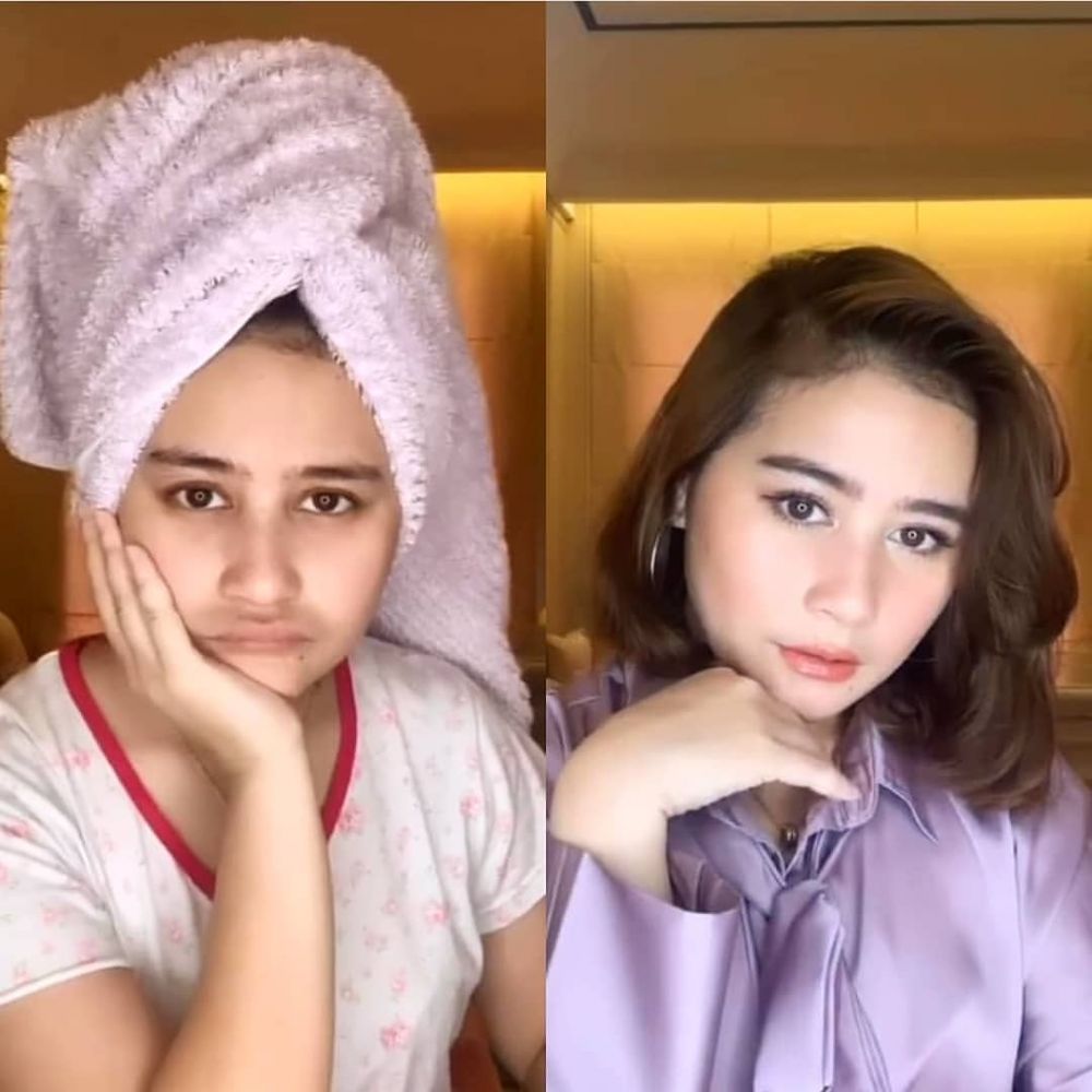 Potret 7 seleb cantik sebelum vs sudah mandi, bikin melongo