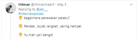 10 Cuitan andai dinterograsi polisi ini bikin sakit perut