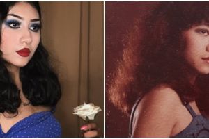 15 Aksi warganet tirukan ulang foto lawas ibunya, seperti kembar