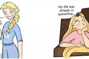 8 Aksi Princess Disney selama pandemi, sleeping beauty tidur terus