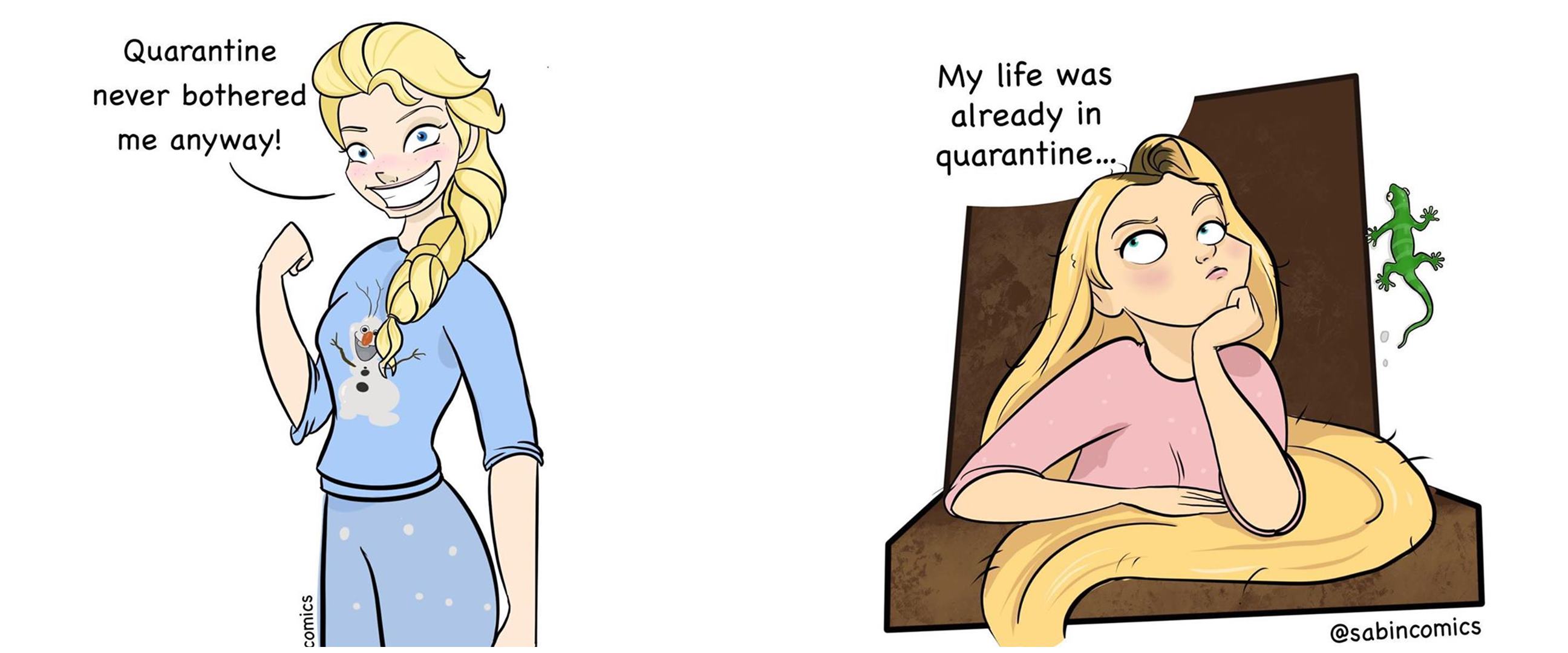 8 Aksi Princess Disney selama pandemi, sleeping beauty tidur terus