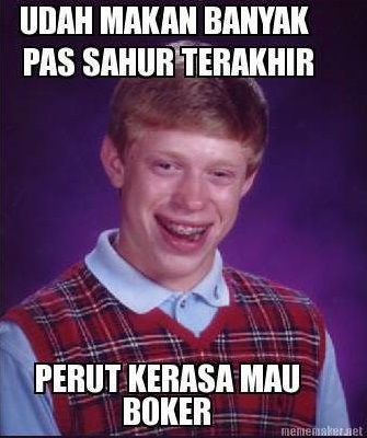 10 Meme lucu hari puasa terakhir ini dijamin bikin cengar-cengir